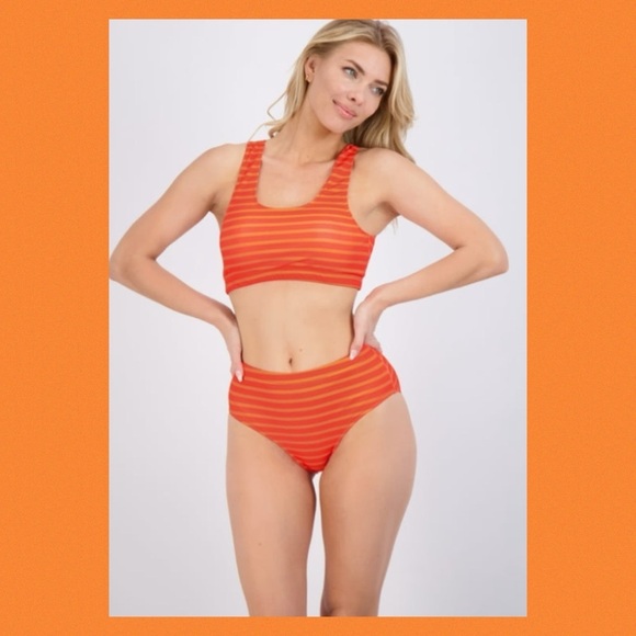 Other - Orange two pieces swimsuit.